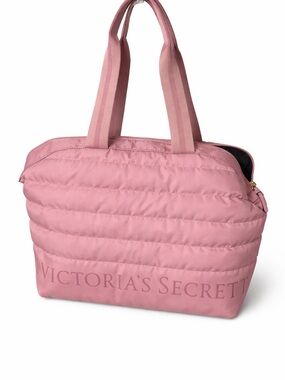 Victoria's Secret Pink Quilted Puffer Tote
